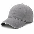 Cappellino da baseball taglia unica in tessuto grigio con visiera curva stile casual