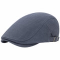 Coppola taglia unica in tessuto blu regolabile stile classico